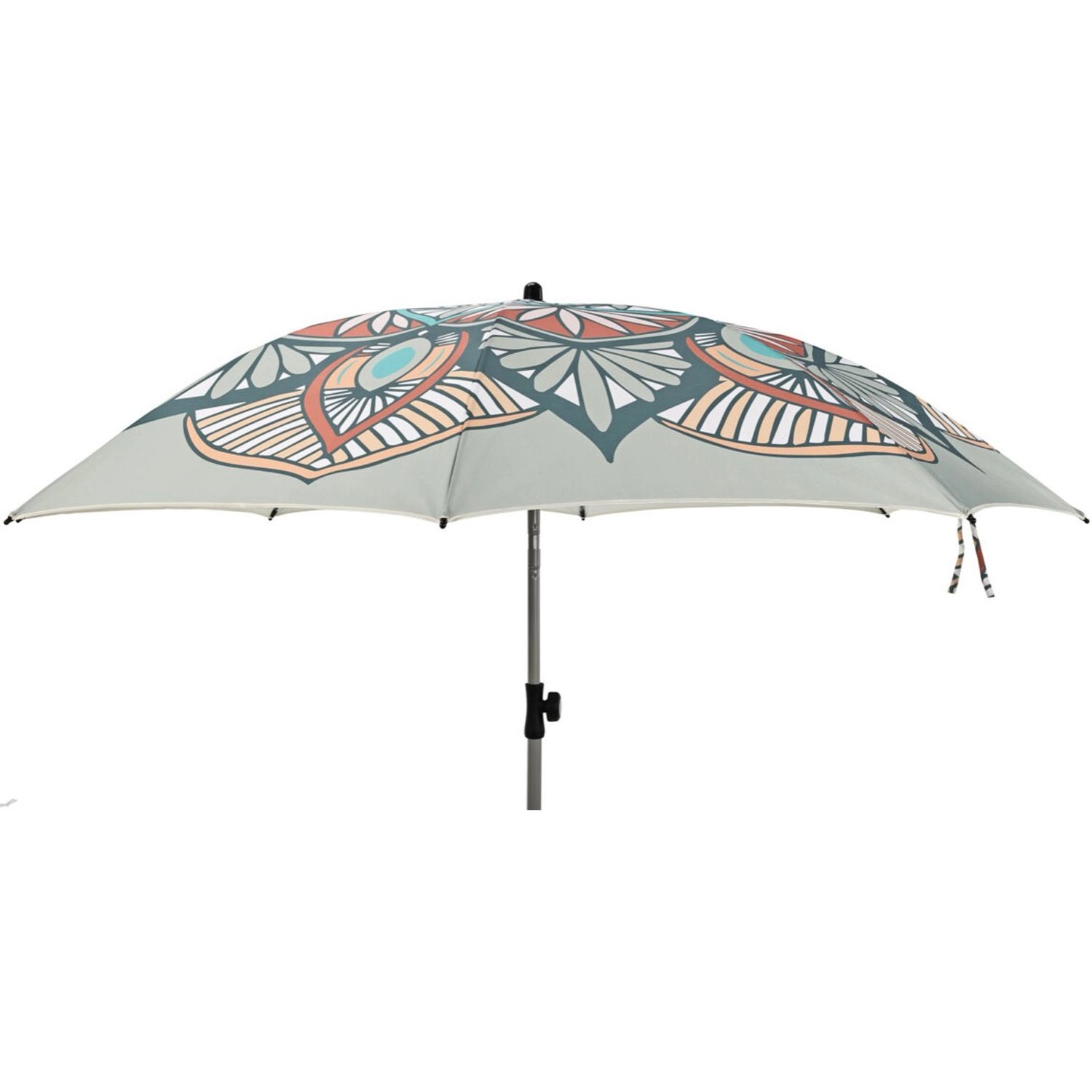 Parasol ogrodowy łamany MANDALA jasnoszary - śr. 200 cm