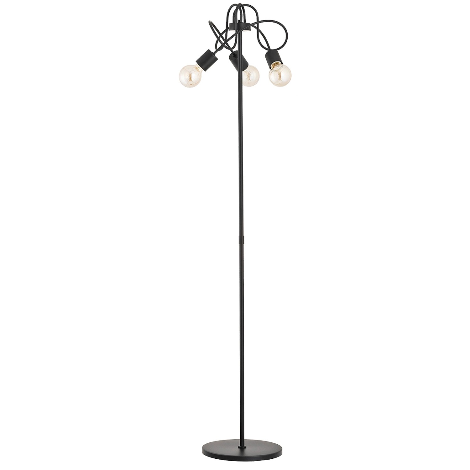 Alfa Lampa podłogowa TANGO czarna 3xE27