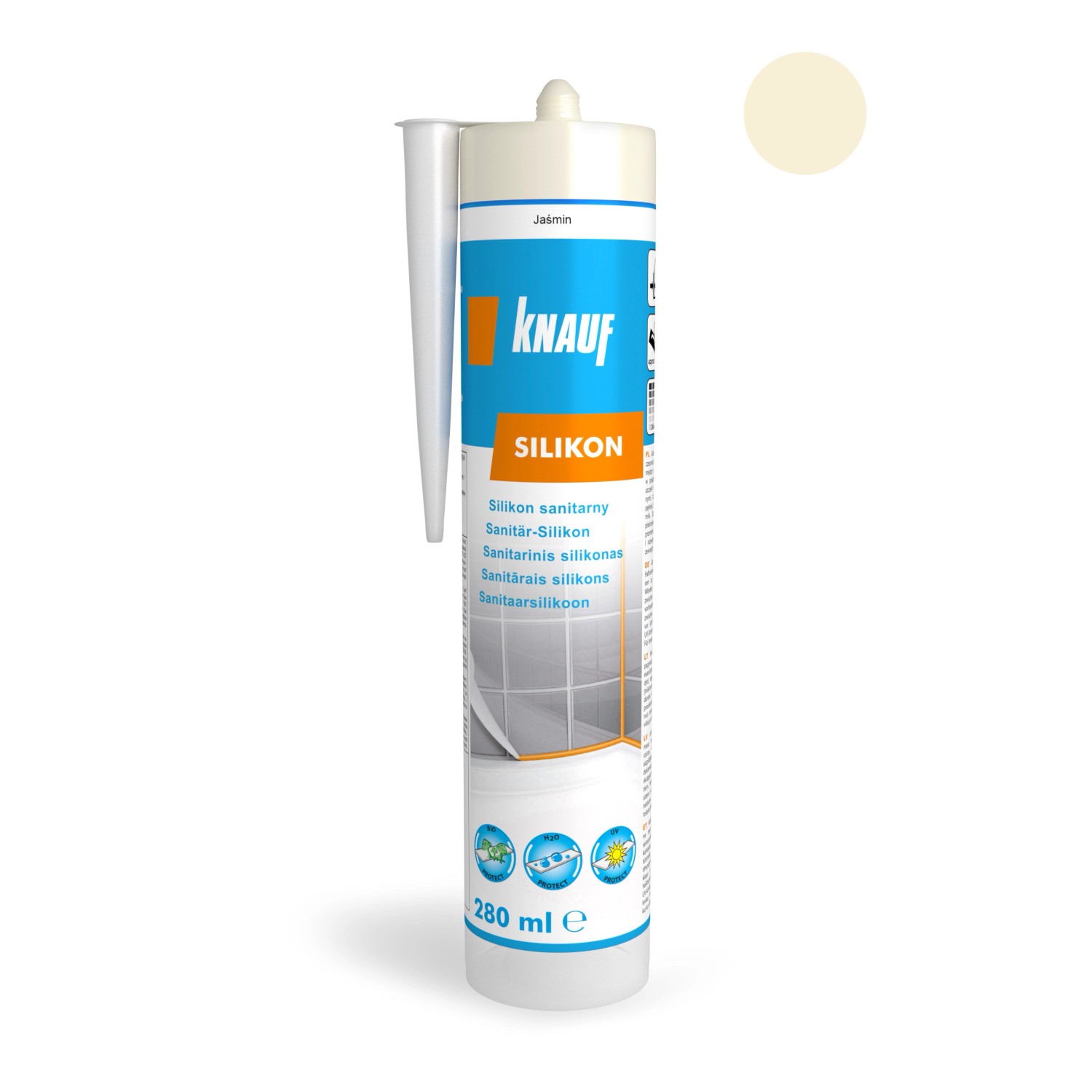 Knauf Silikon sanitarny jaśmin 280 ml