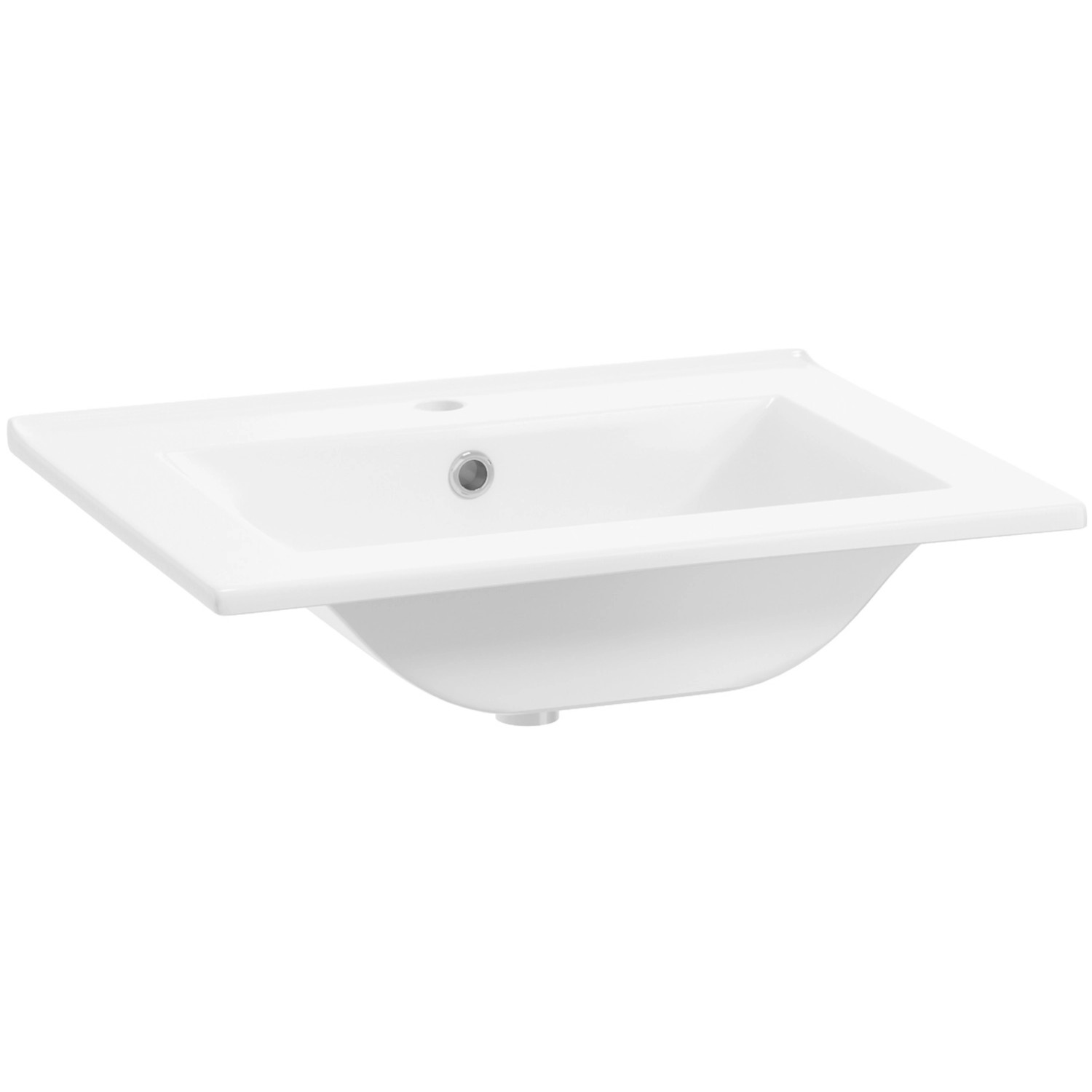Deftrans Umywalka Metro 50 cm biała ceramiczna