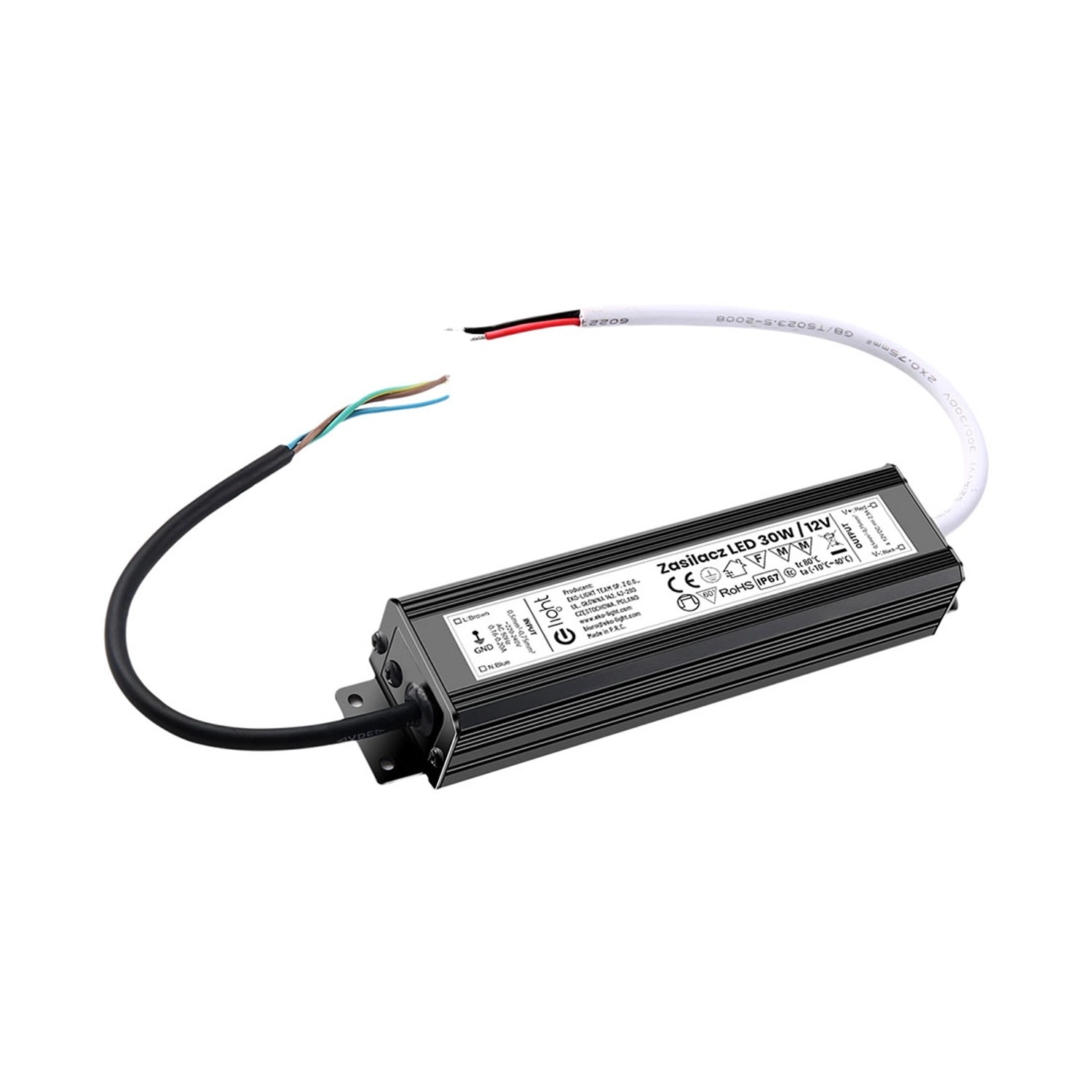 Zasilacz LED 12V/2,5A 30W IP67