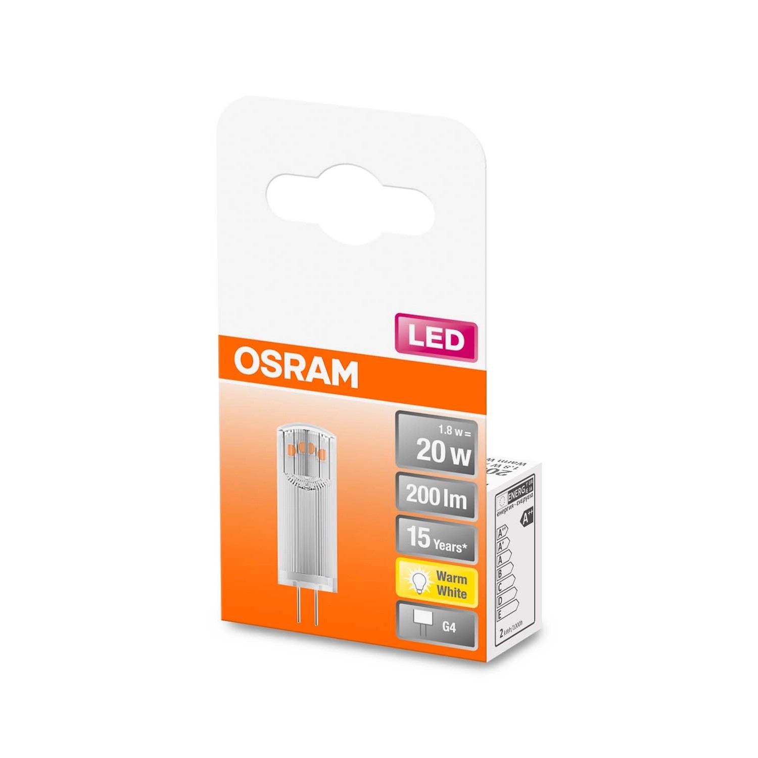 Osram Żarówka LED PIN 1,8W G4 200 lm 2700K