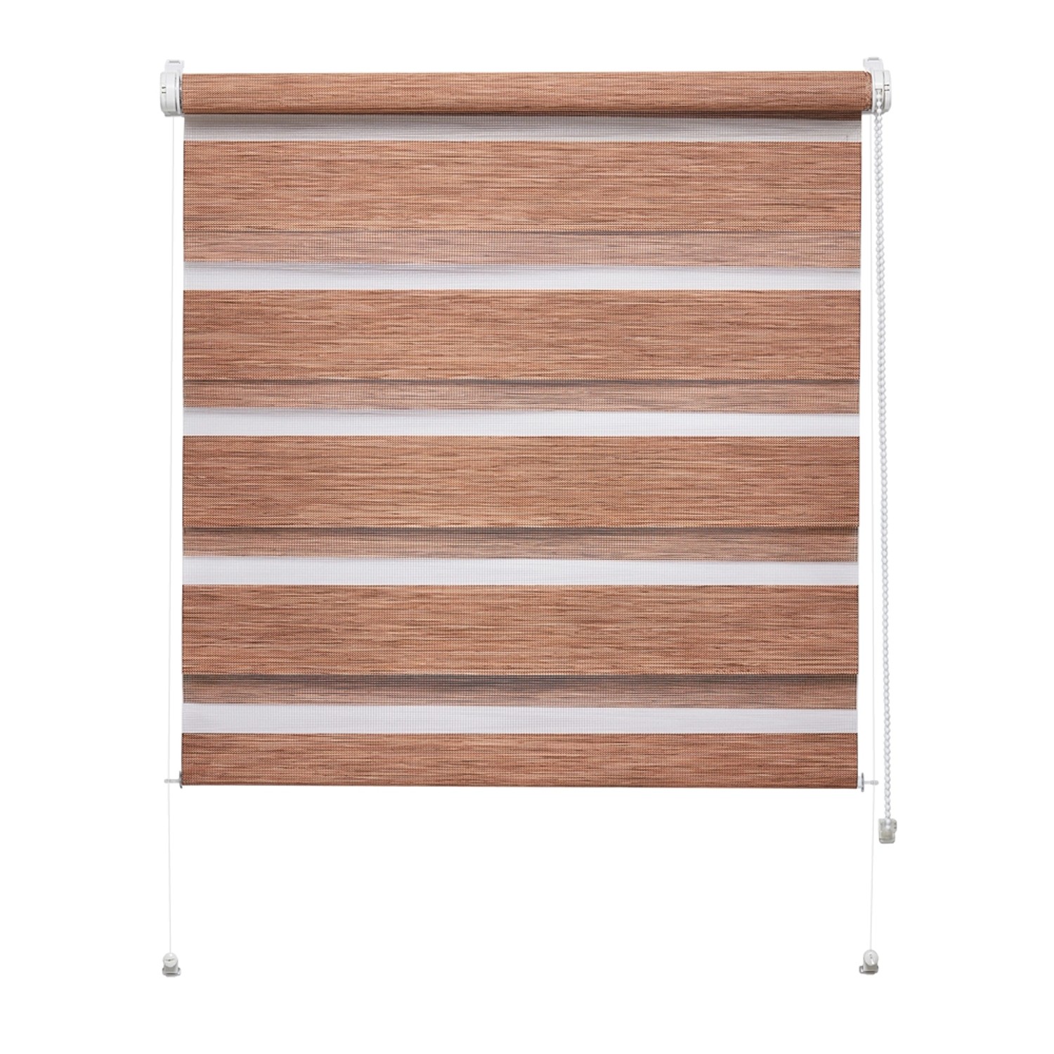 Mini roleta ZEBRA NATURE Dzień/Noc brązowa 90 cm x 150 cm