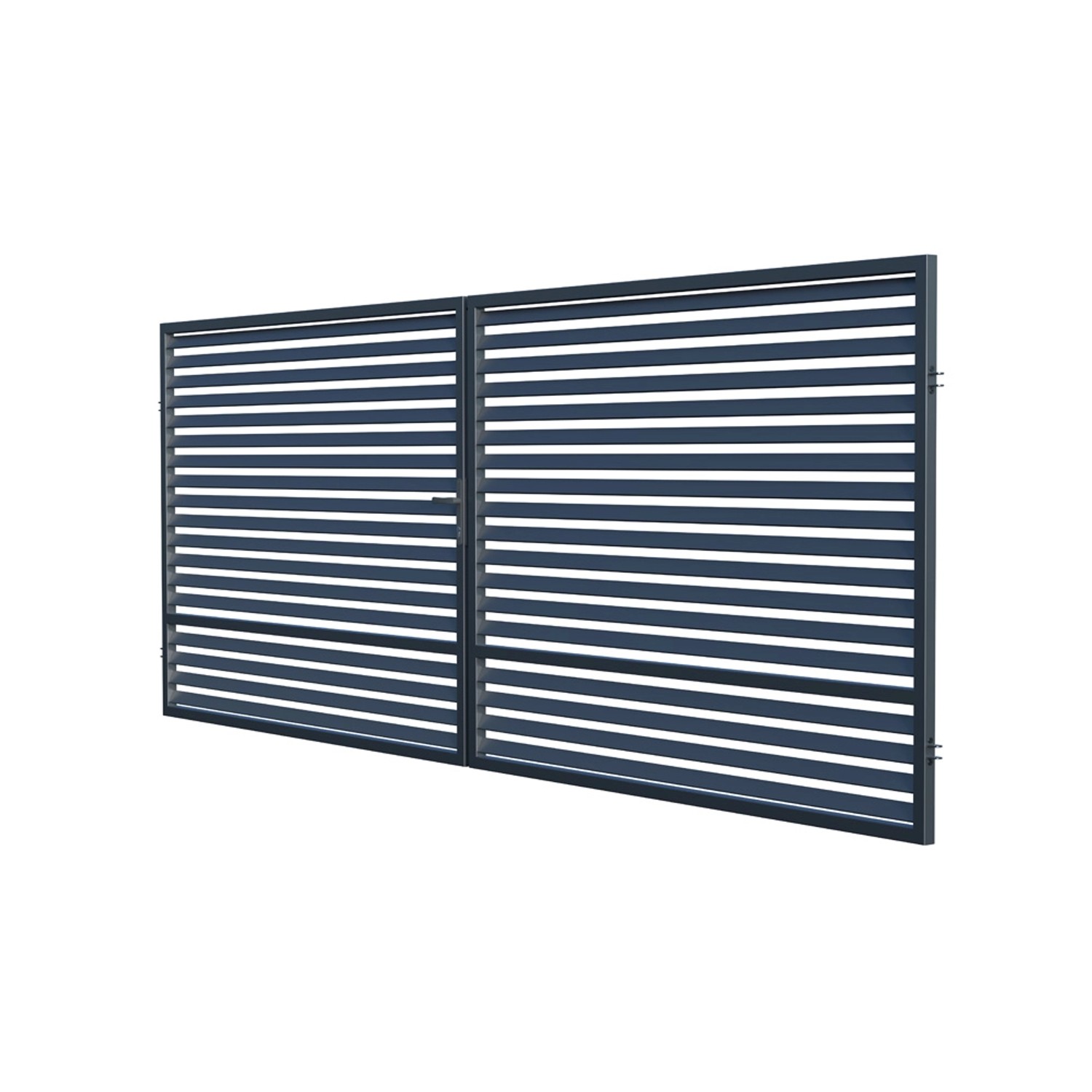 Polargos Brama Bryza 2-skrzydłowa antracyt 400 x 150 cm