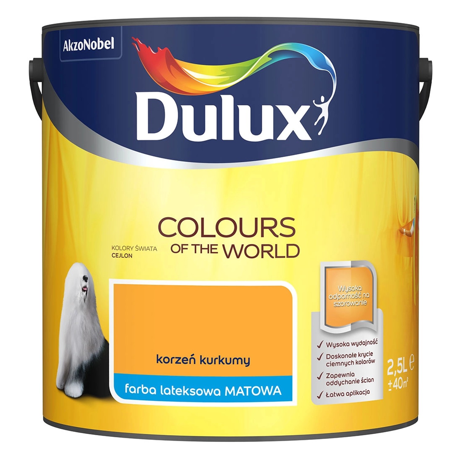 Farba Dulux Kolory Świata korzeń kurkumy 2,5 l