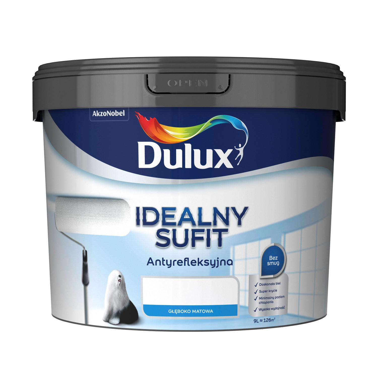 Farba Dulux Idealny sufit biała 3 l