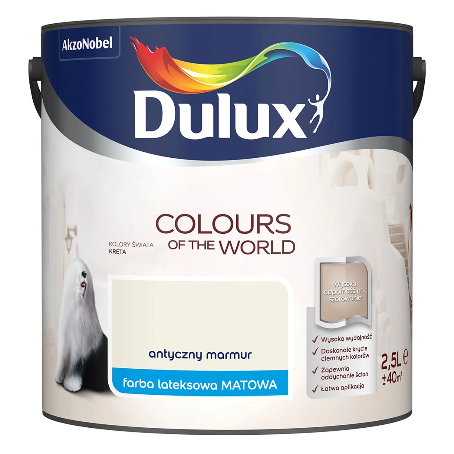 Farba Dulux Kolory Świata antyczny marmur 2,5 l