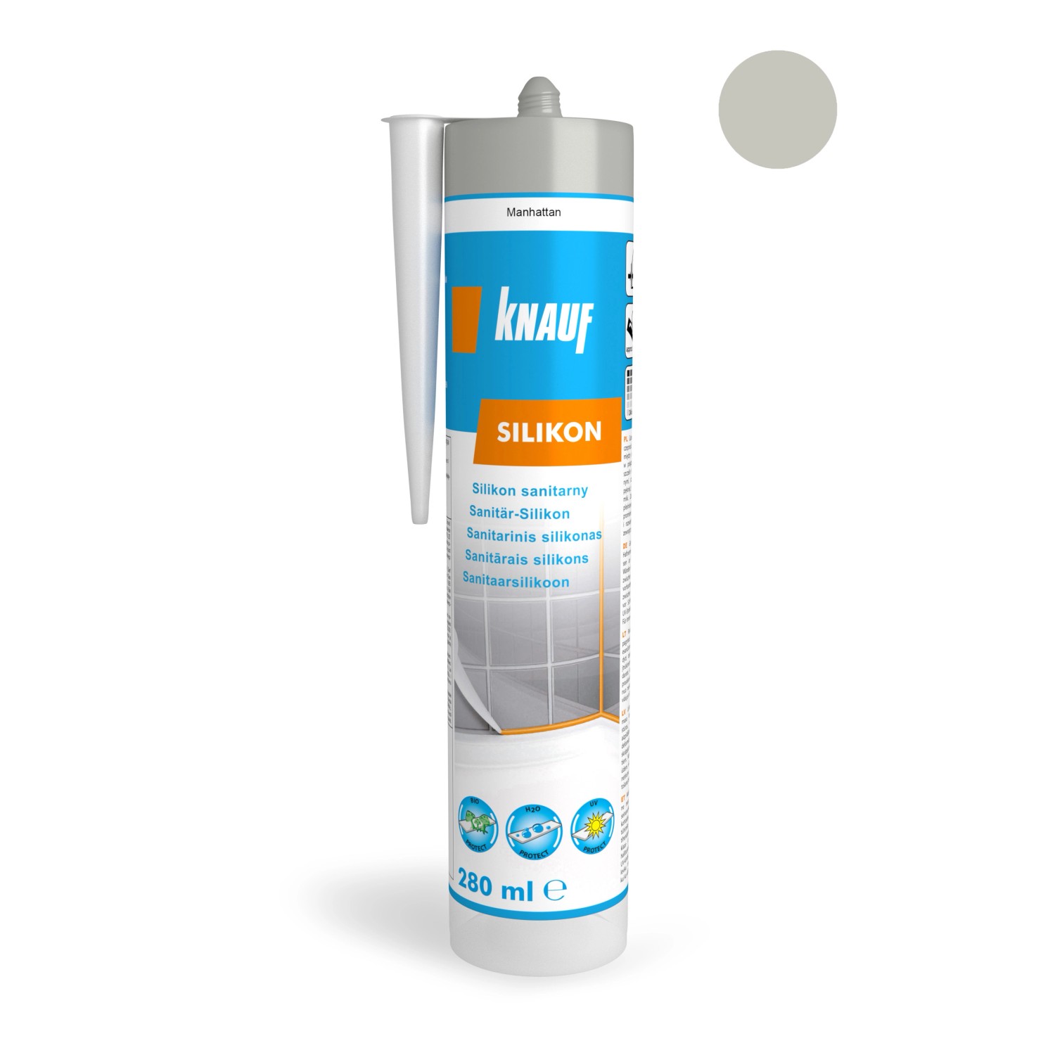 Knauf Silikon sanitarny manhattan 280 ml