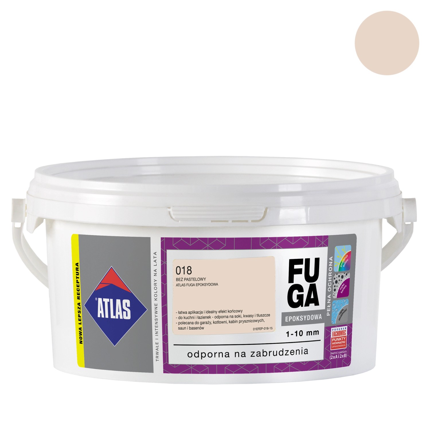 Atlas Fuga epoksydowa 018 beż pastelowy 2 kg