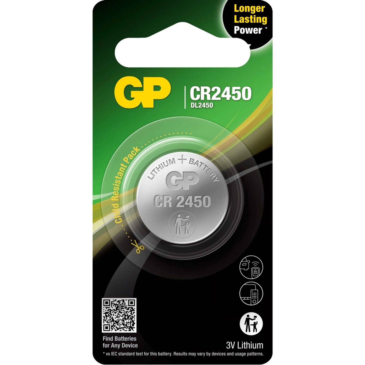 GP Bateria guzikowa CR2450 3V
