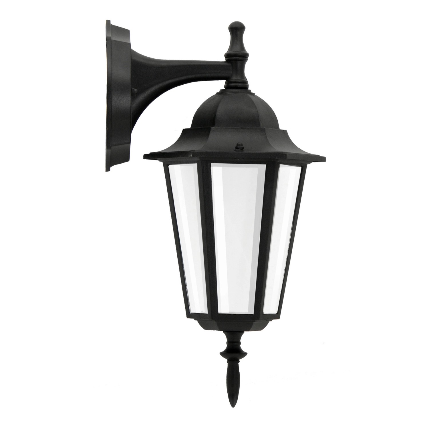 Polux Kinkiet zewnętrzny dolny LIGURIA aluminium czarny 1xE27
