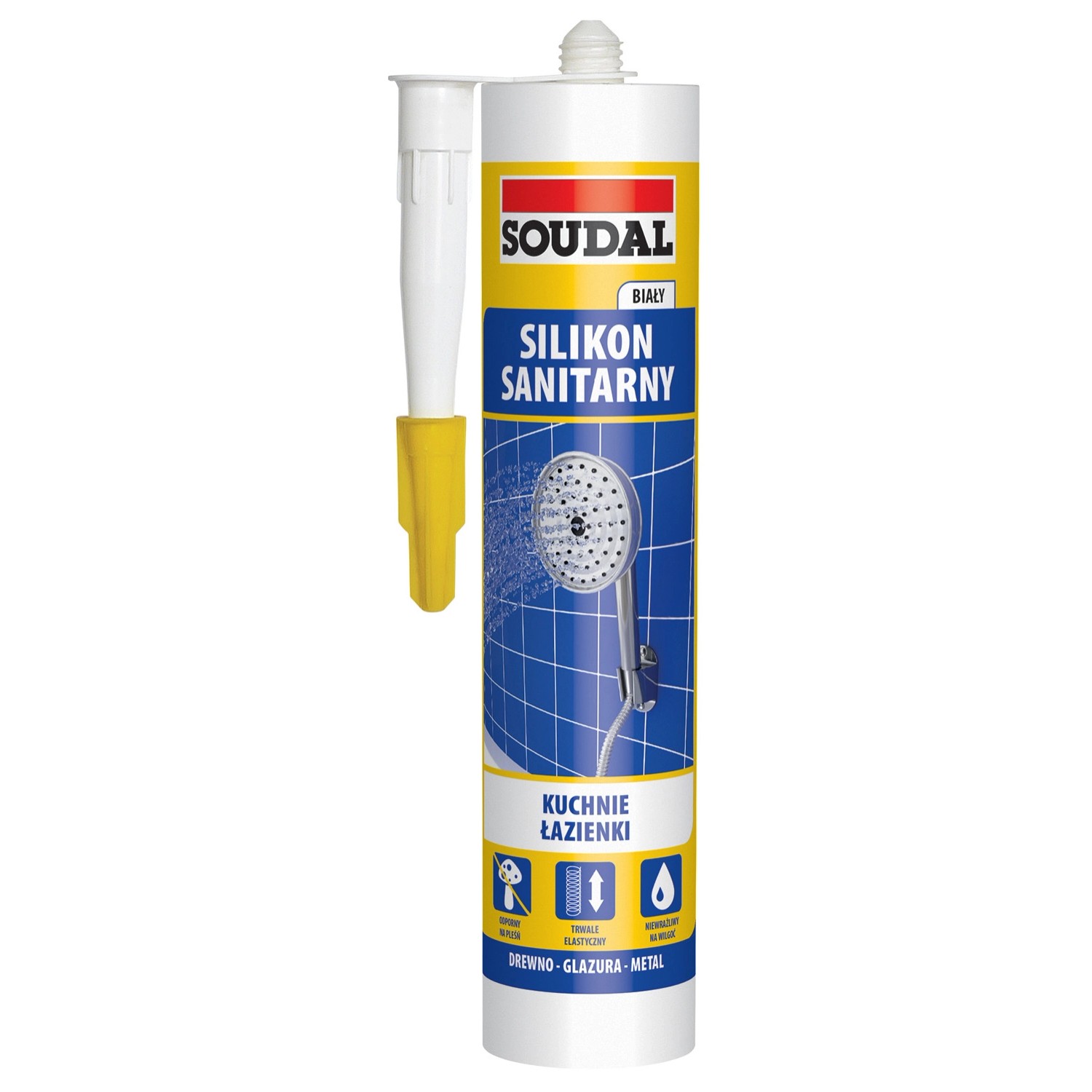 Soudal Silikon sanitarny 280 ml biały