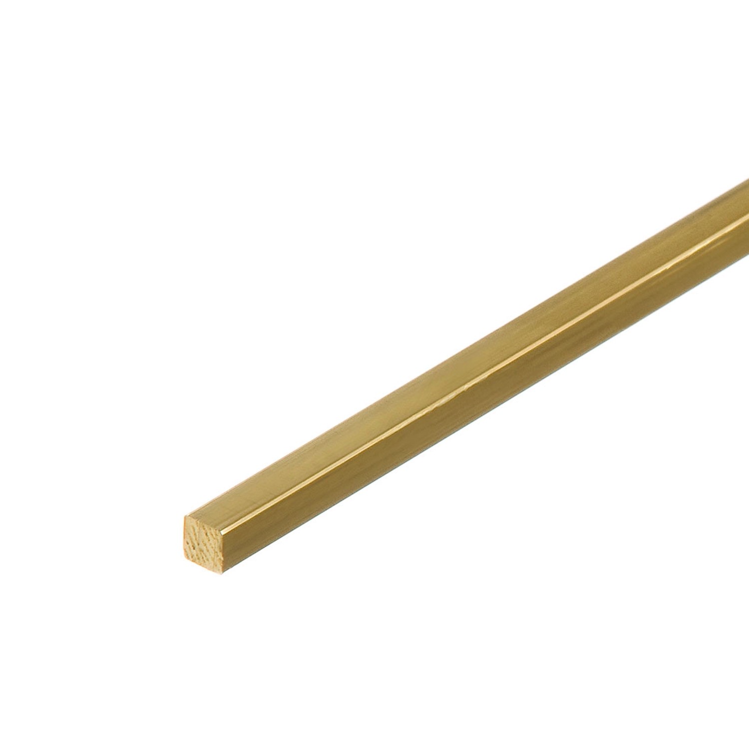 Cezar Pręt aluminiowy kwadratowy D6 dł. 1 m mosiądz