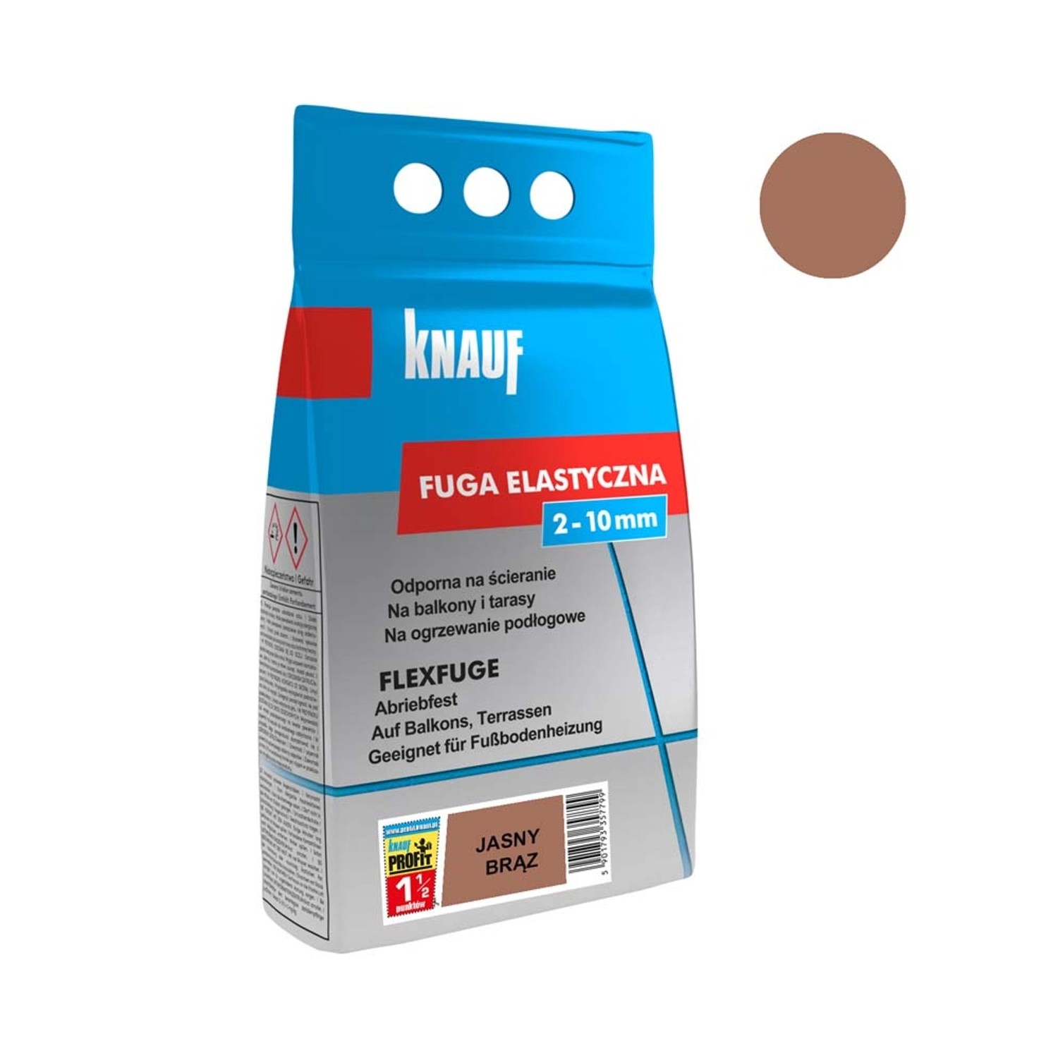 Knauf Fuga elastyczna jasny brąz 1,5 kg