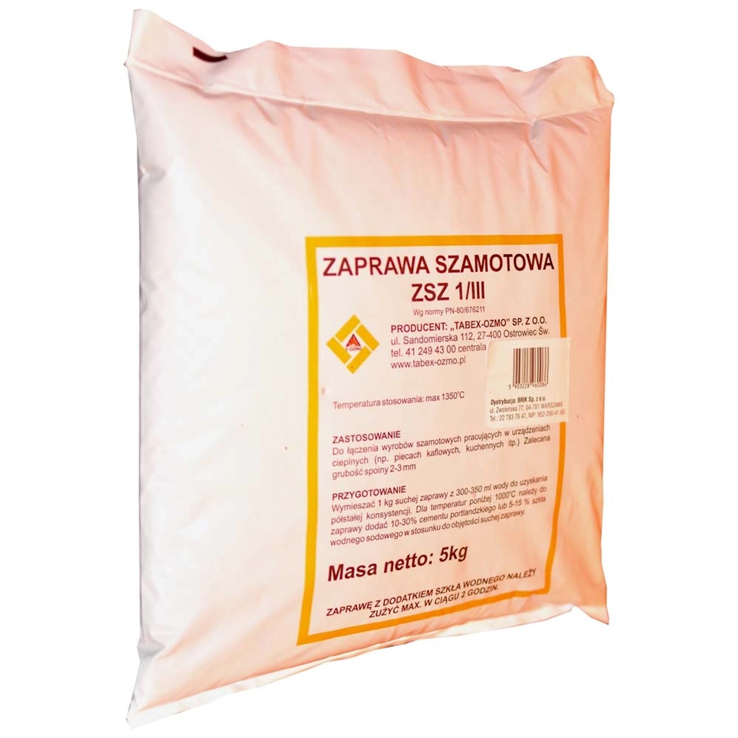 Tabex-Ozmo Zaprawa szamotowa w worku 5 kg