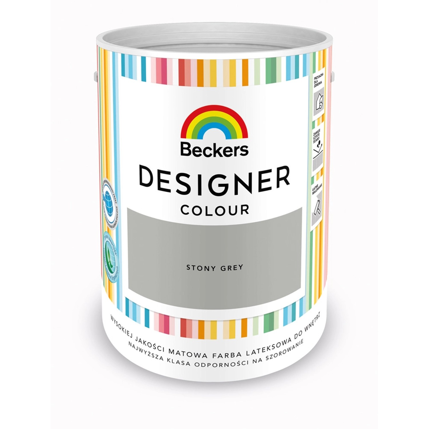 Farba lateksowa Beckers Designer stony grey 5 l