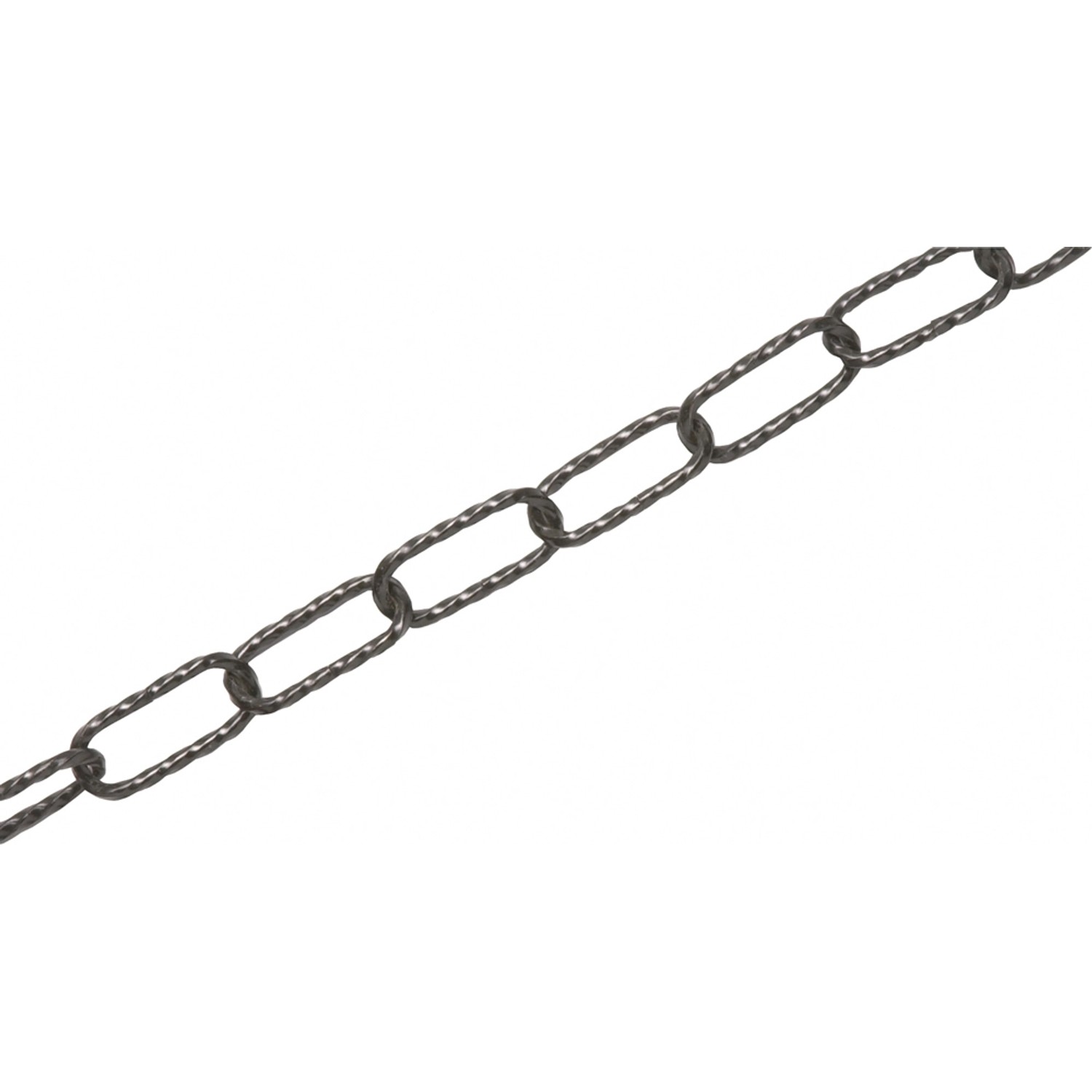 Lux-Tools Łańcuch dekoracyjny przędzany czarny 4mm 2m