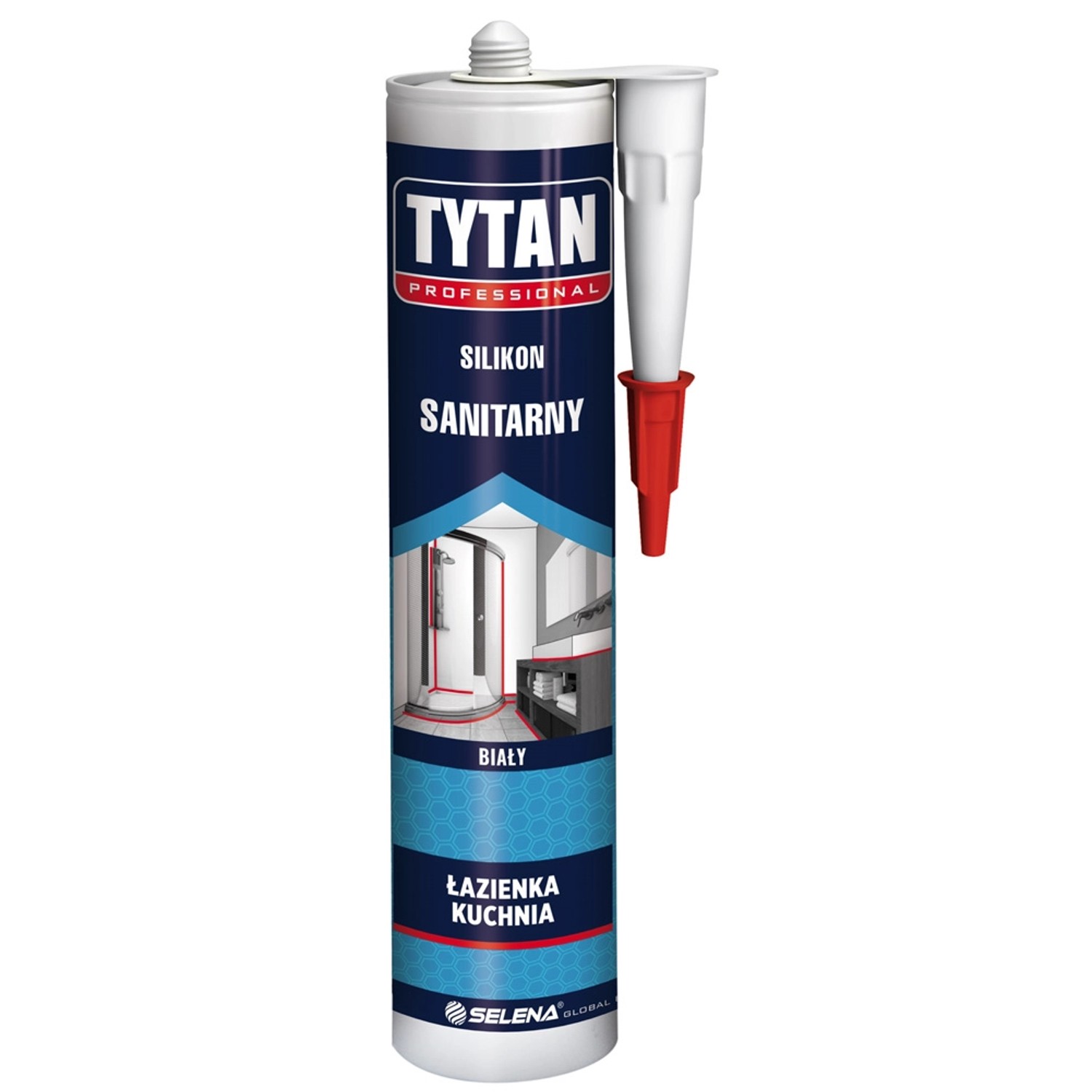 Tytan Silikon sanitarny biały 280 ml