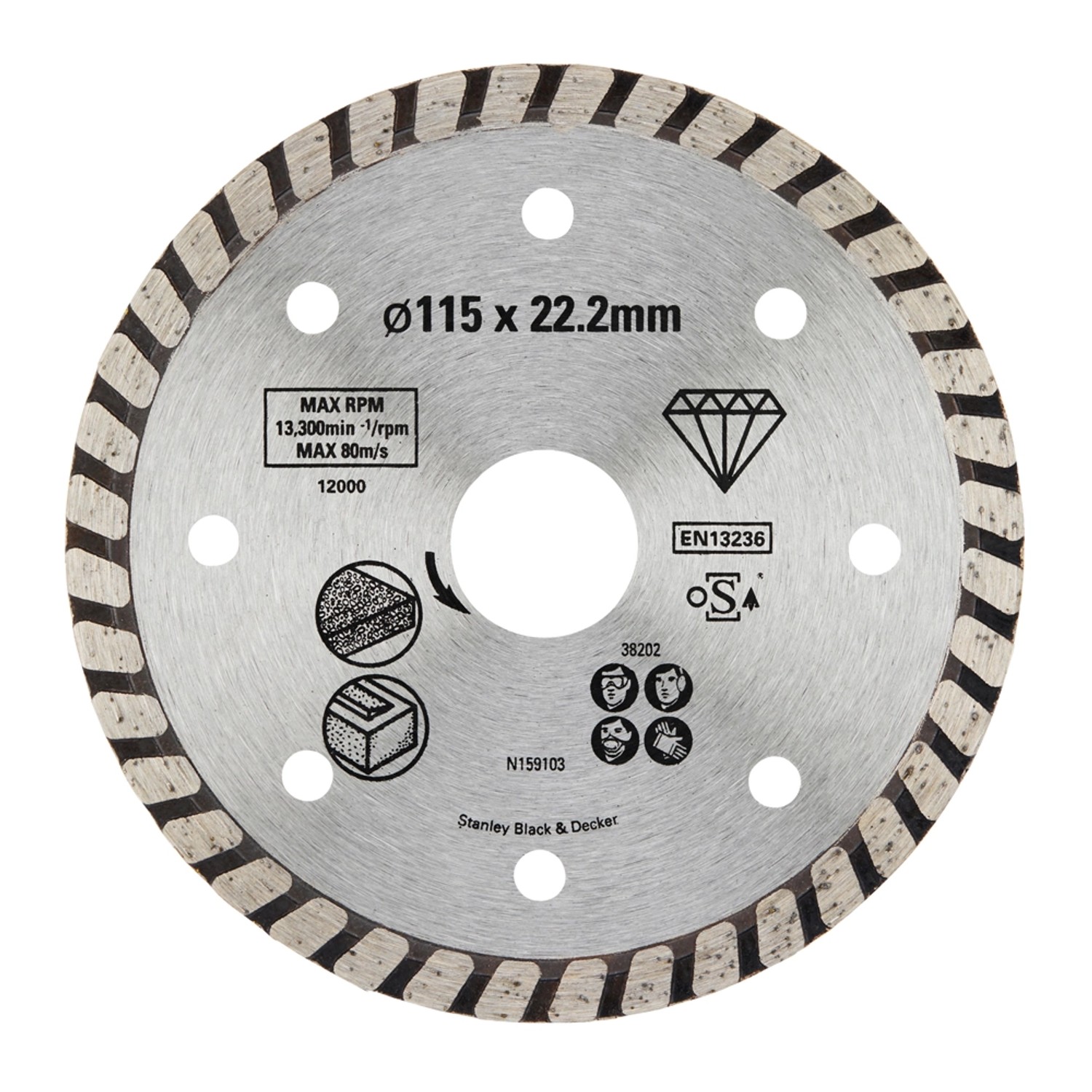 Stanley Tarcza diamentowa do betonu, kamienia 115 mm