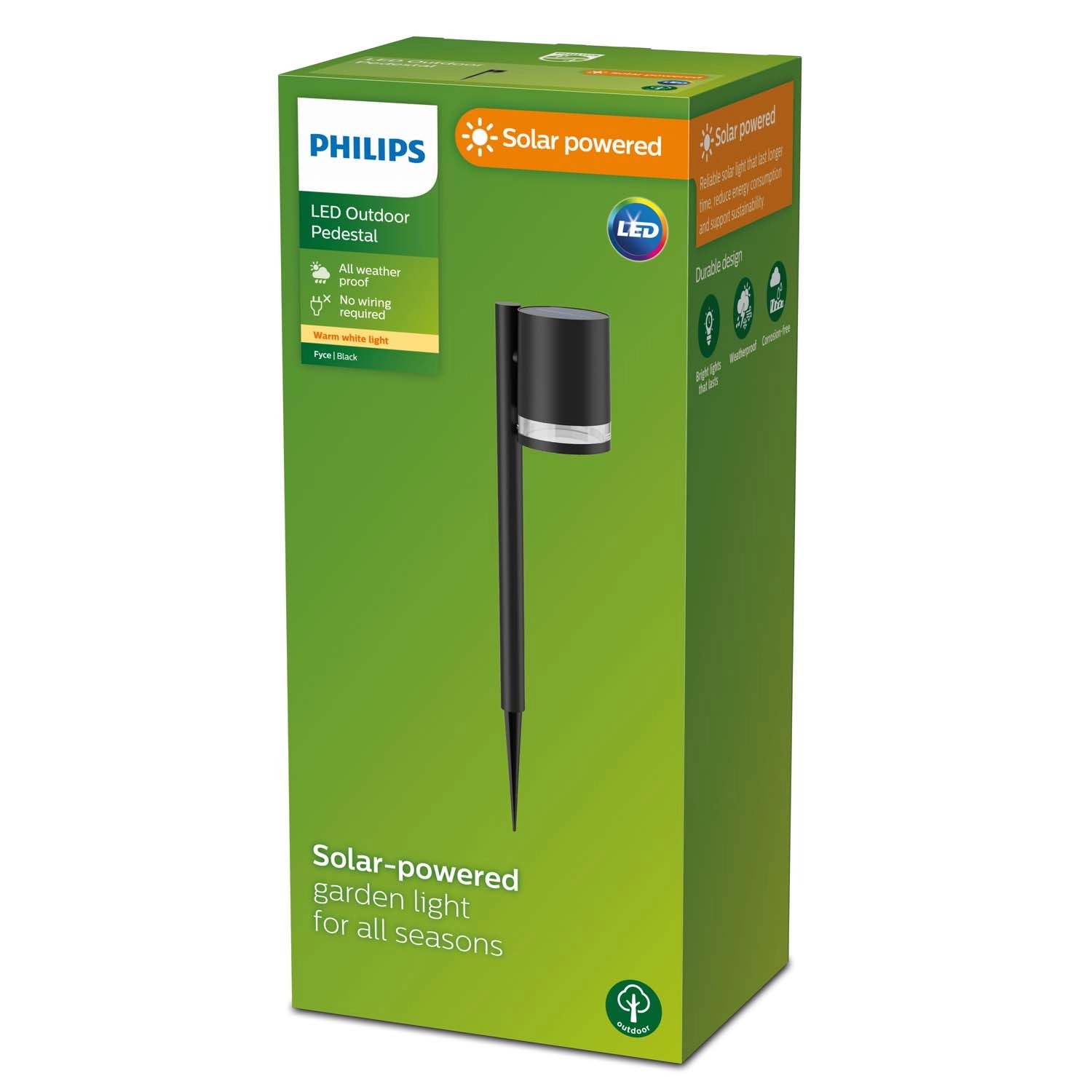 Oprawa solarna słupek Philips Fyce 2700K 1,5W 200lm IP44