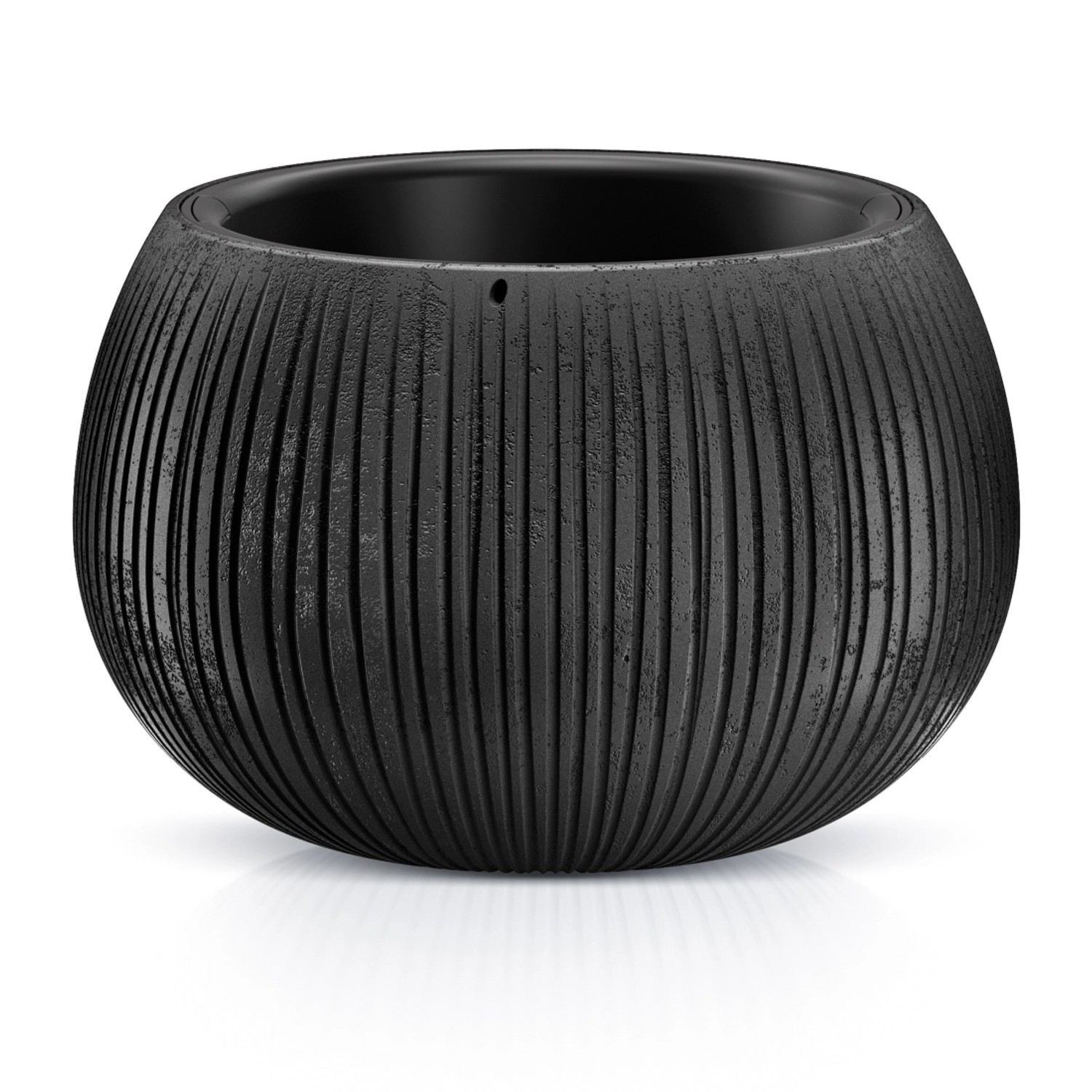 Prosperplast Doniczka Beton Bowl czarna 24 cm