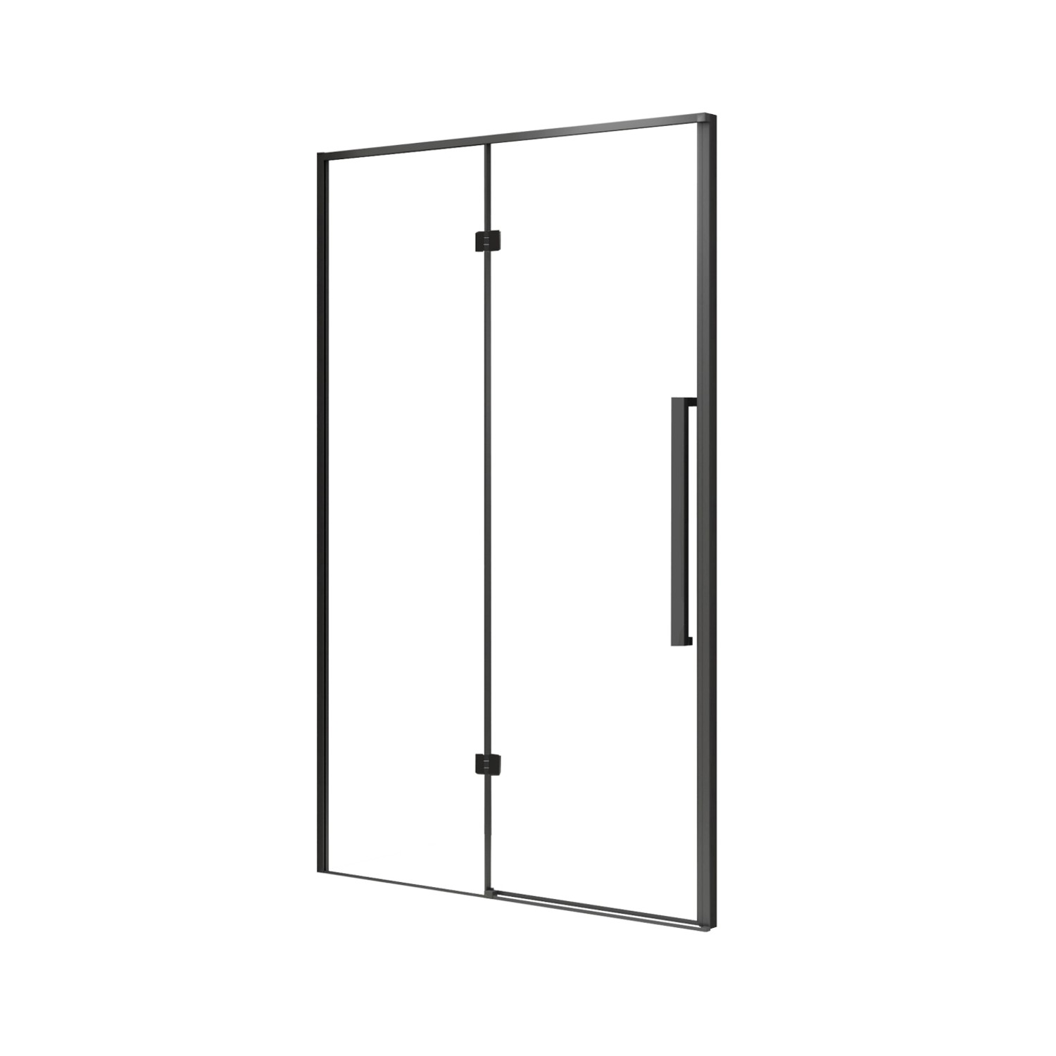 KABI Drzwi prysznicowe Largo 90 x 195 cm PRAWE czarne