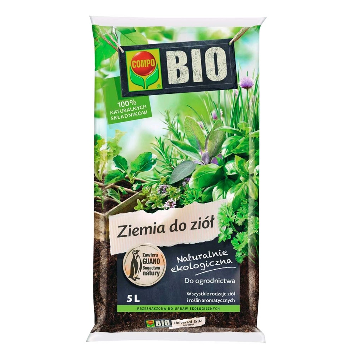 Compo Bio Podłoże do ziół - 5 l.