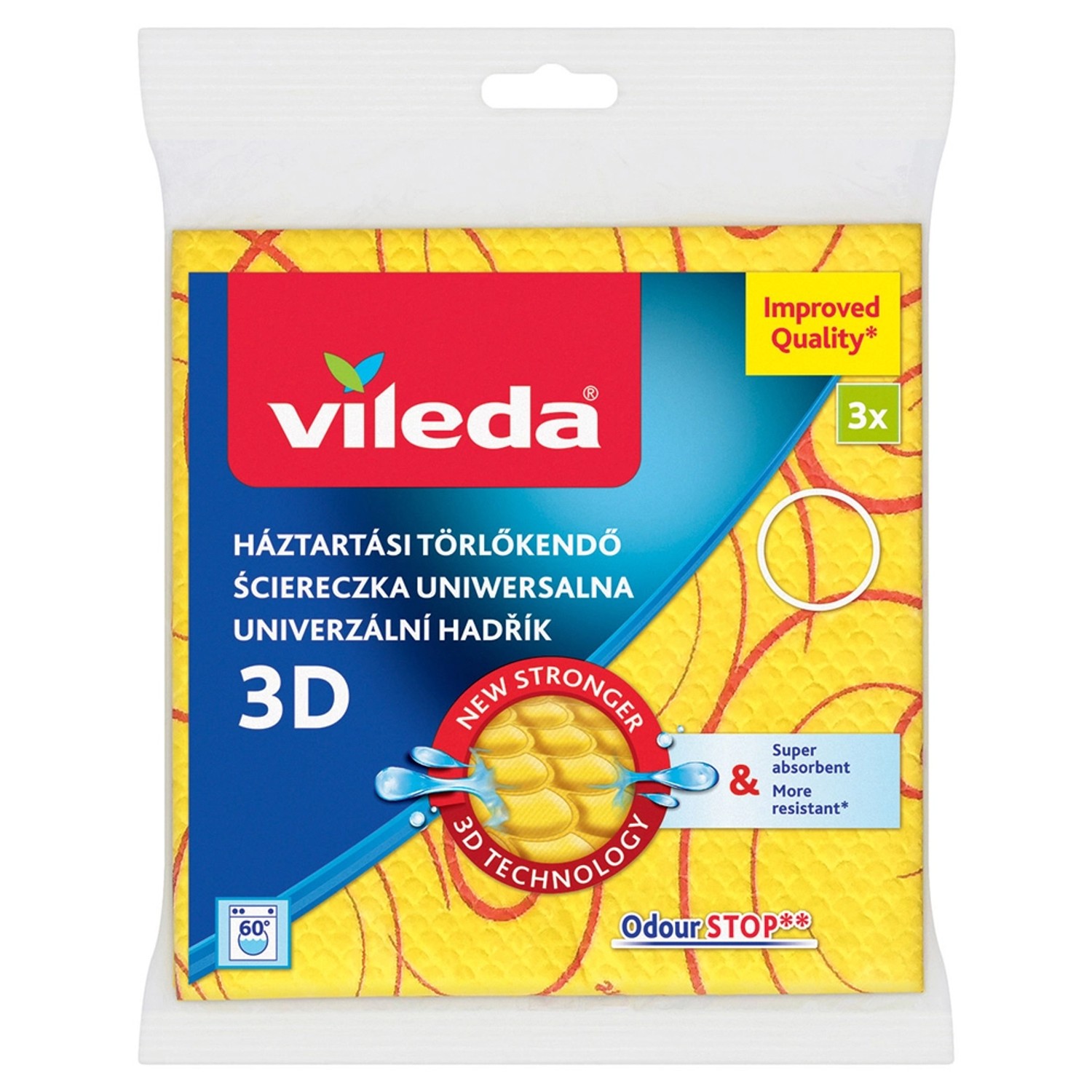 Vileda Ściereczka uniwersalna z jonami srebra 2+1 gratis