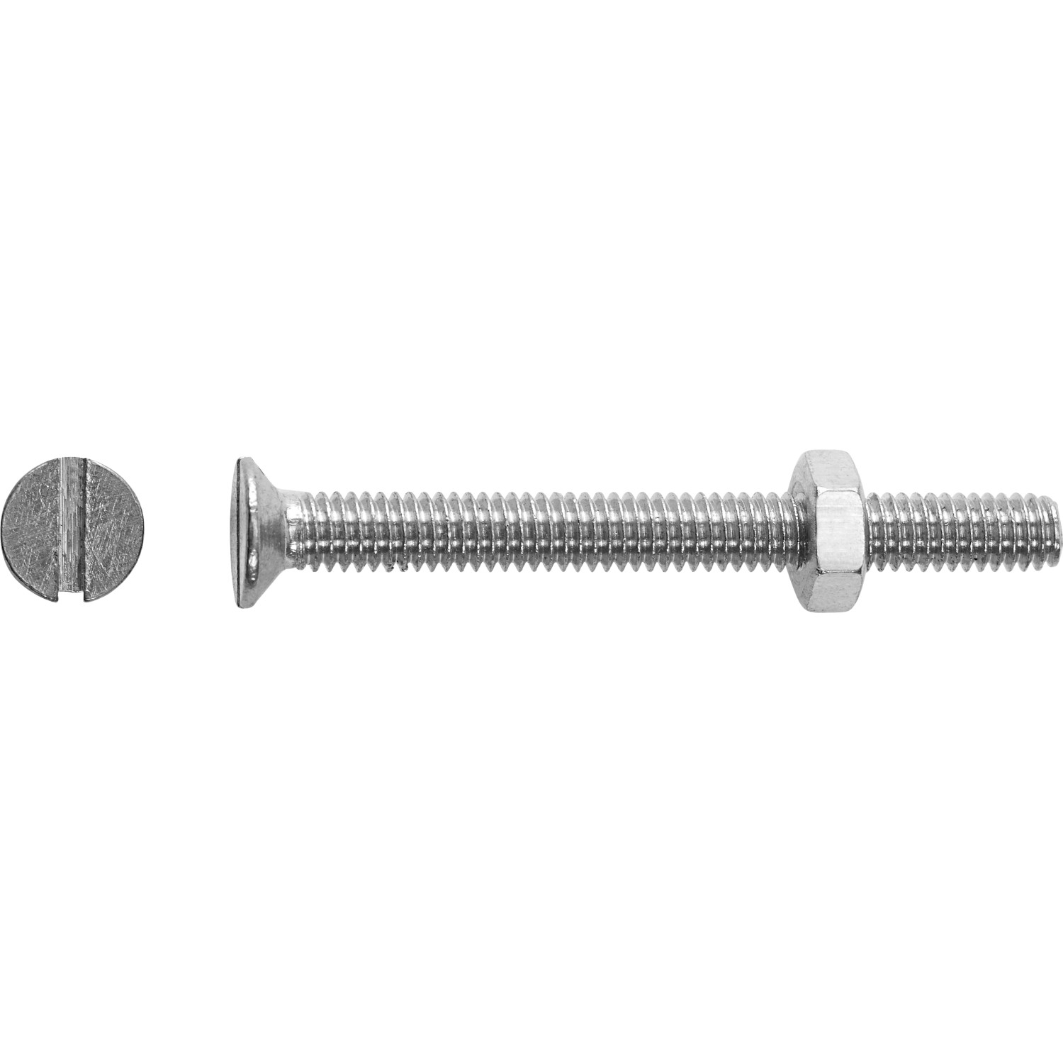 Lux-Tools Śruba + nakrętka z łbem stożkowym SL stal nierdzewna 6x30mm 8szt.