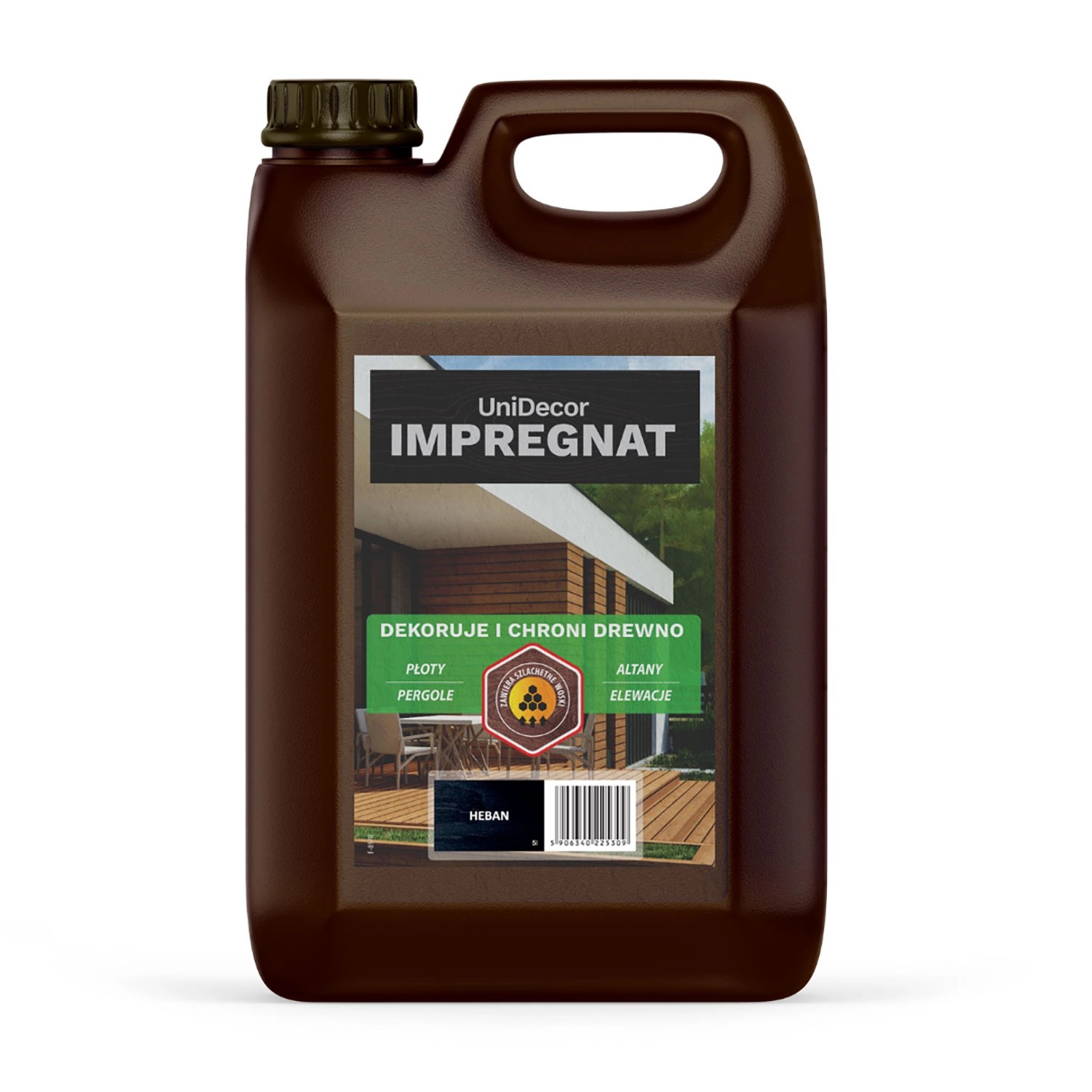 Primacol Impregnat do drewna Unidecor heban 5 l