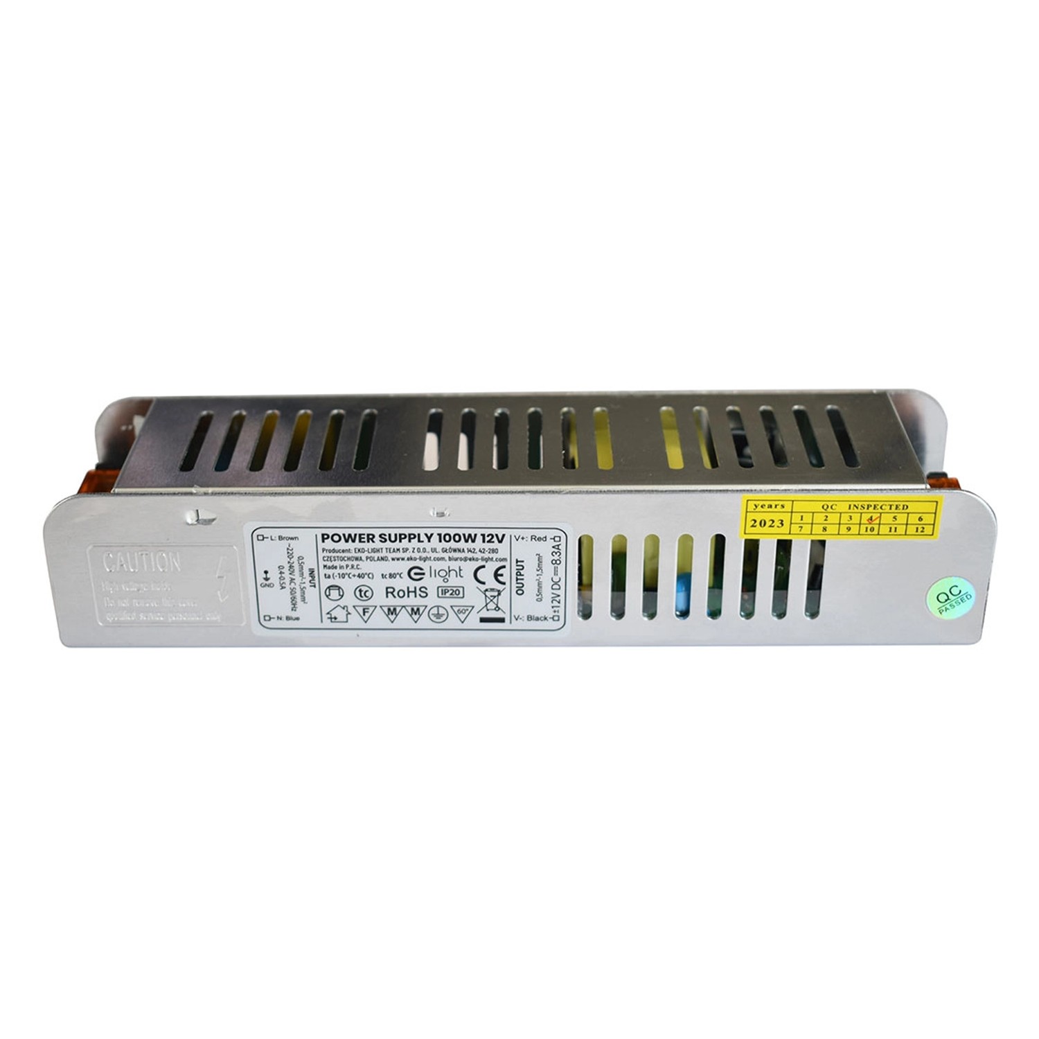 Zasilacz LED 12V/8,33A 100W IP20
