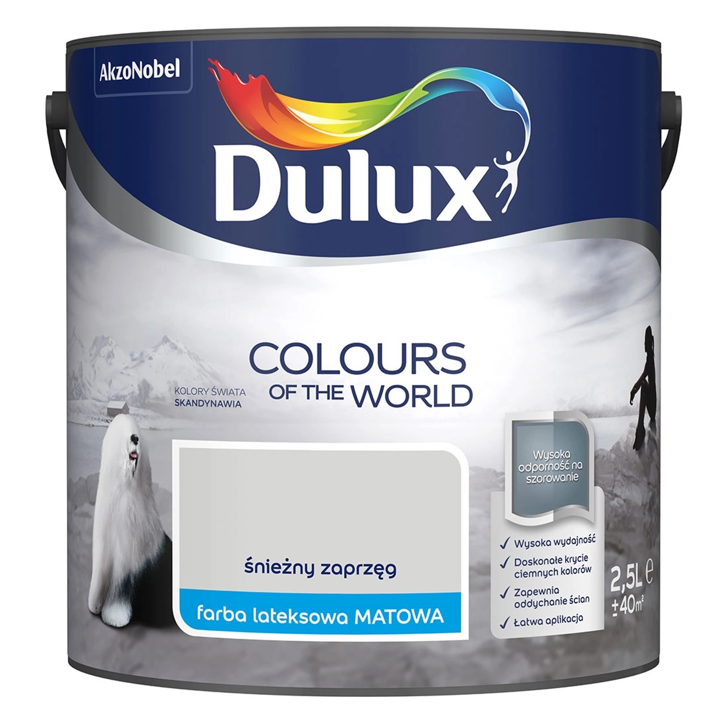 Farba Dulux Kolory Świata śnieżny zaprzęg 2,5 l