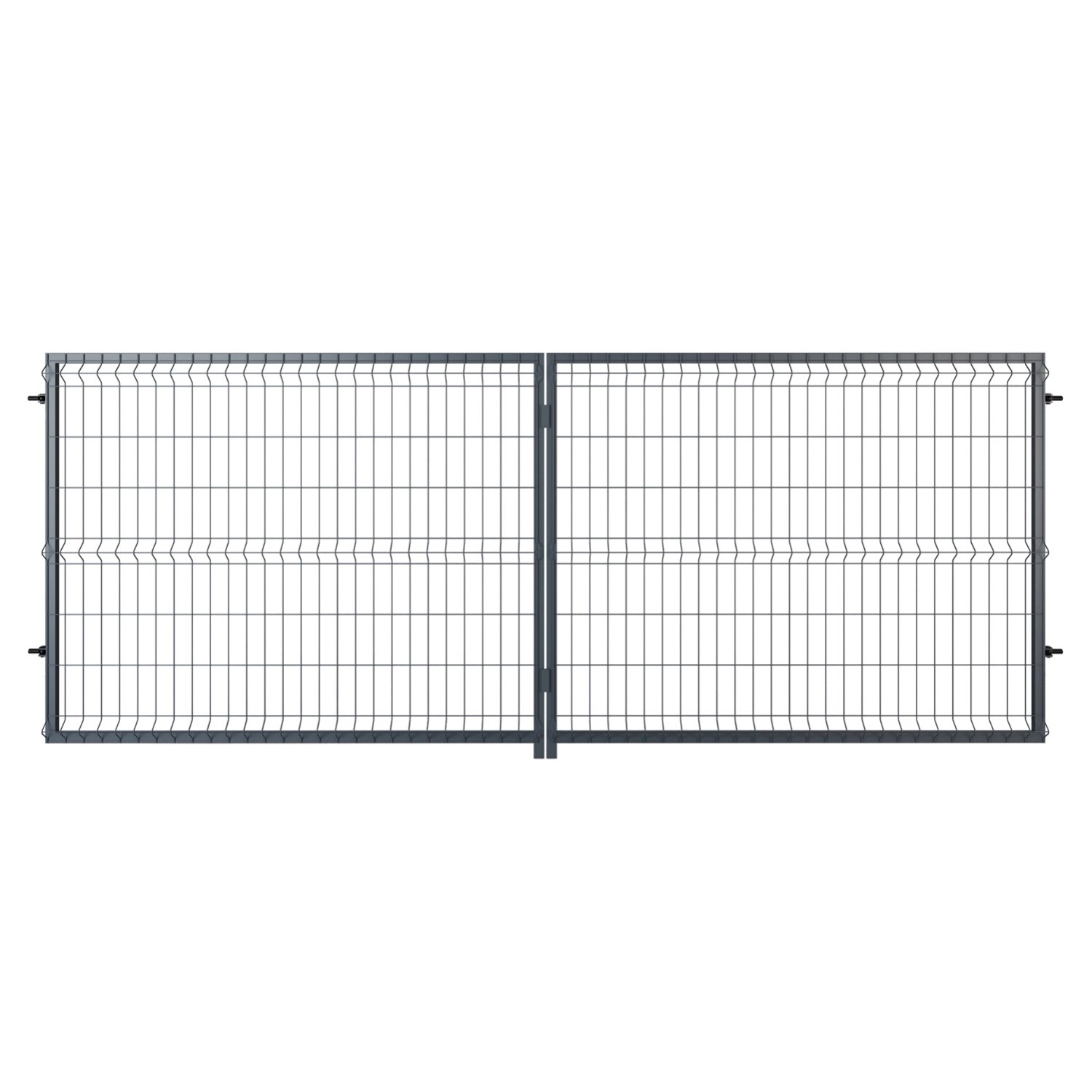 Brama Modena antracyt dwuskrzydłowa 400 x 154 cm