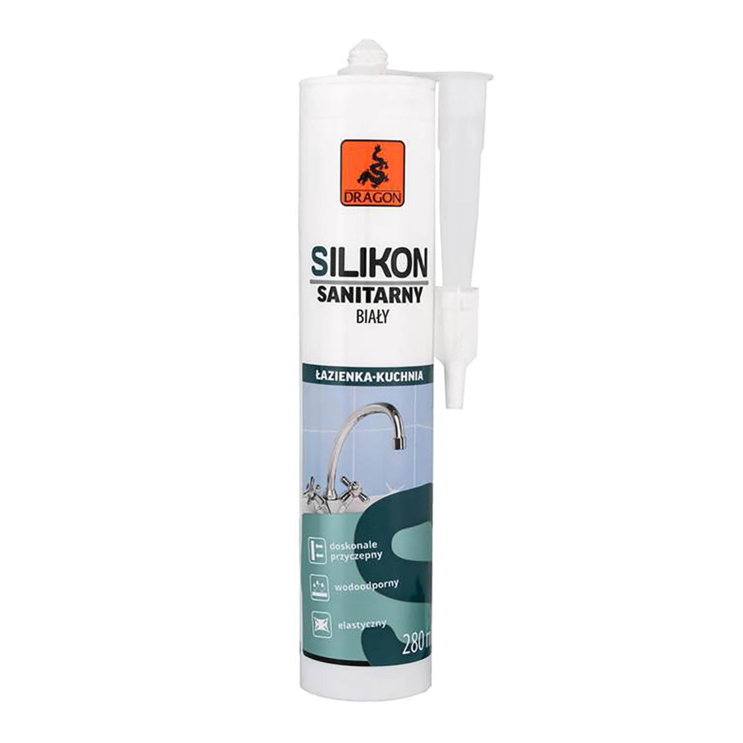 Dragon Silikon sanitarny biały 280 ml