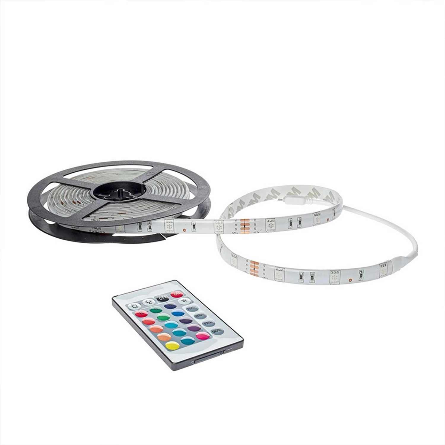 Eko-Light Taśma LED RGB z pilotem 5m 24W IP65 zestaw