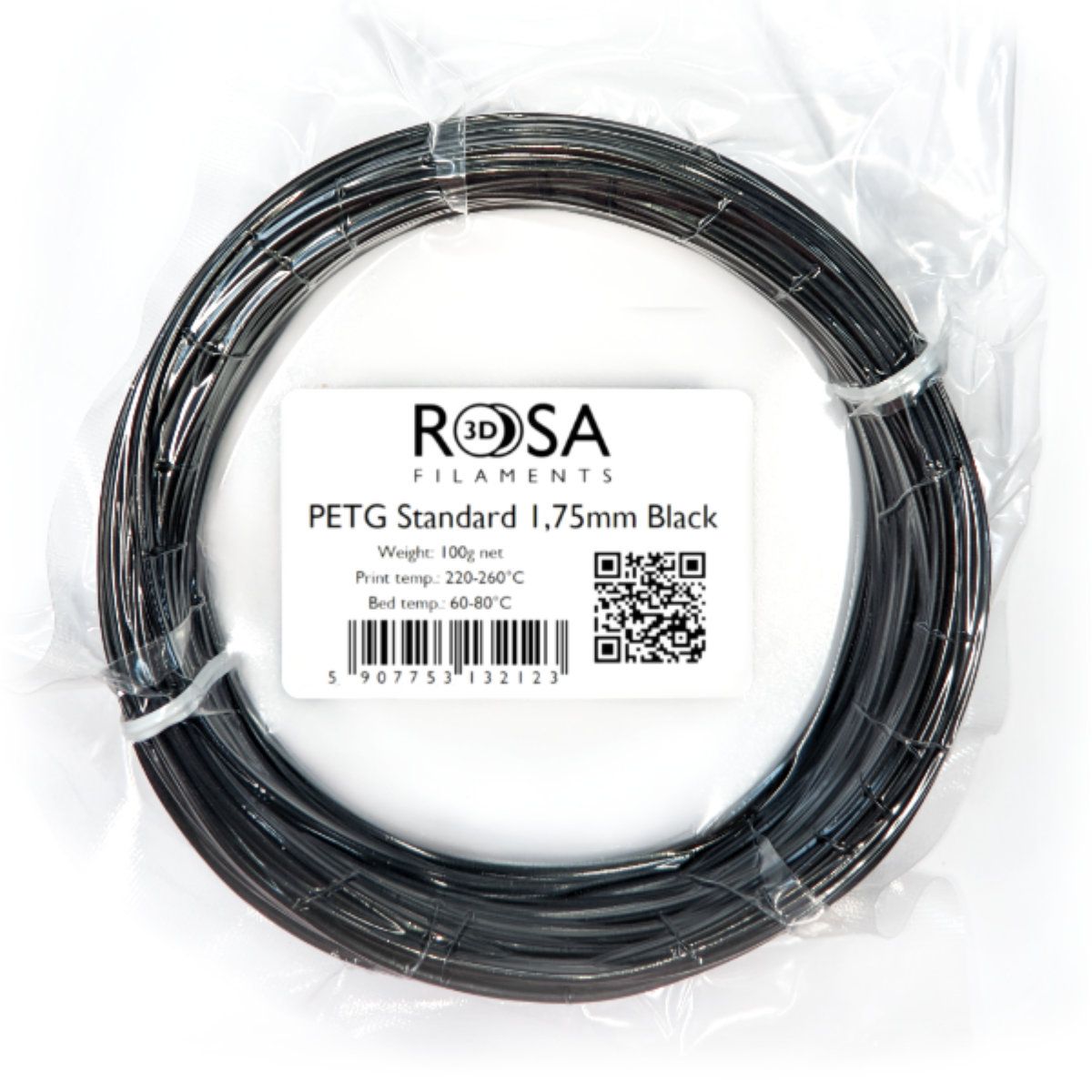 Filament 3D PET-G Standard HS Black