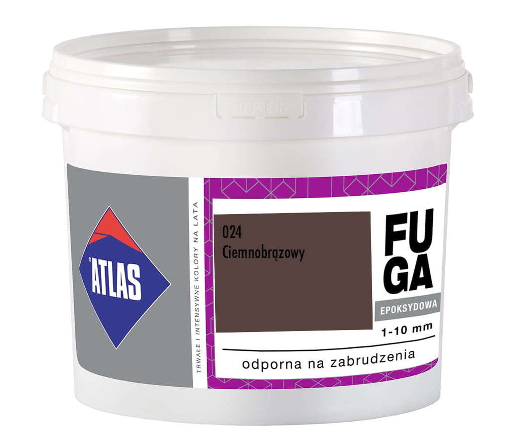 ATLAS FUGA EPOKSYDOWA 1-10MM CIEMNOBRĄZOWA 024 5KG ZAPRAWA DO SPOINOWANIA