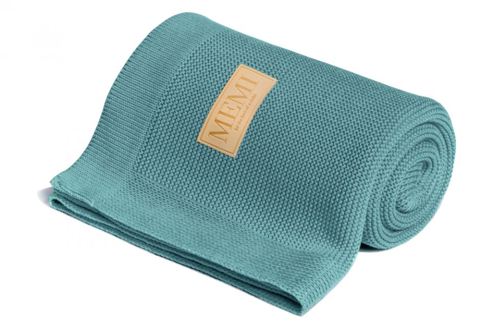 My Memi, Bambusowy kocyk 80x100 teal