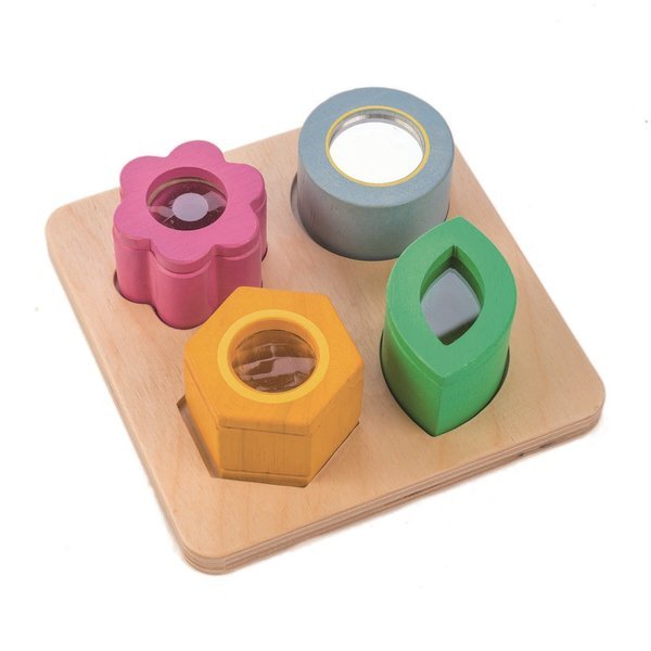 Tender Leaf Toys, Drewniana zabawka sensoryczna - Kwiaty - zabawka optyczna
