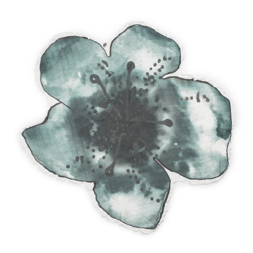 Elodie Details, Kocyk Bambusowy Embedding Bloom Petrol