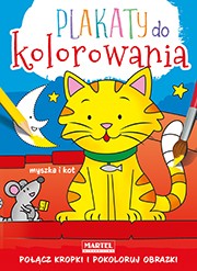 Myszka i kot plakaty do kolorowania