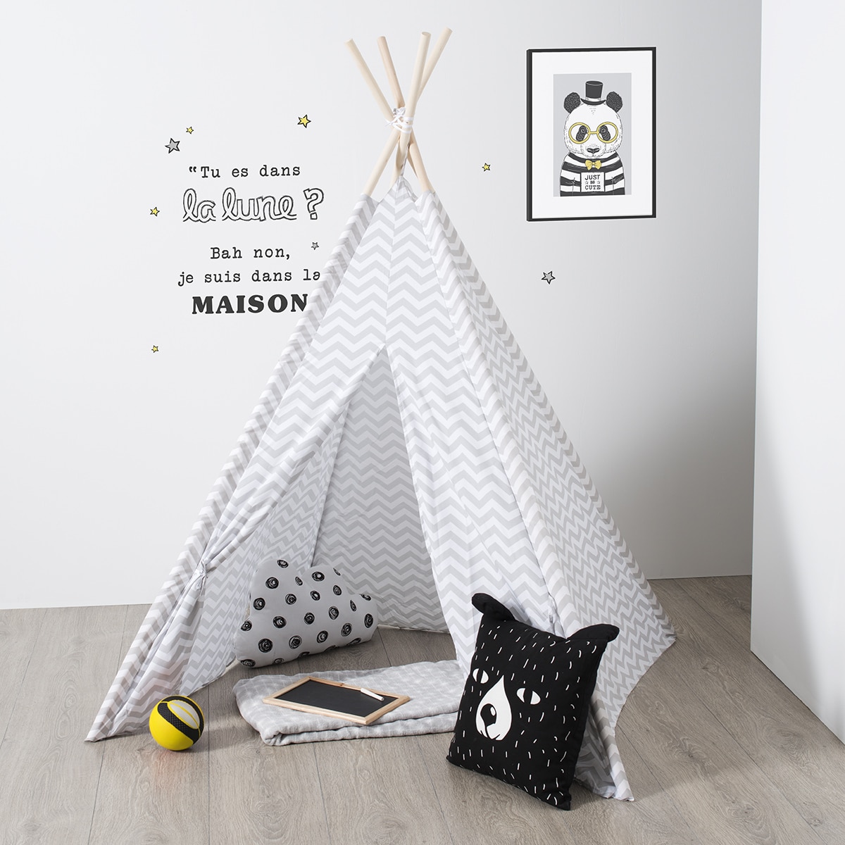 Namiot Tipi szary zygzak db