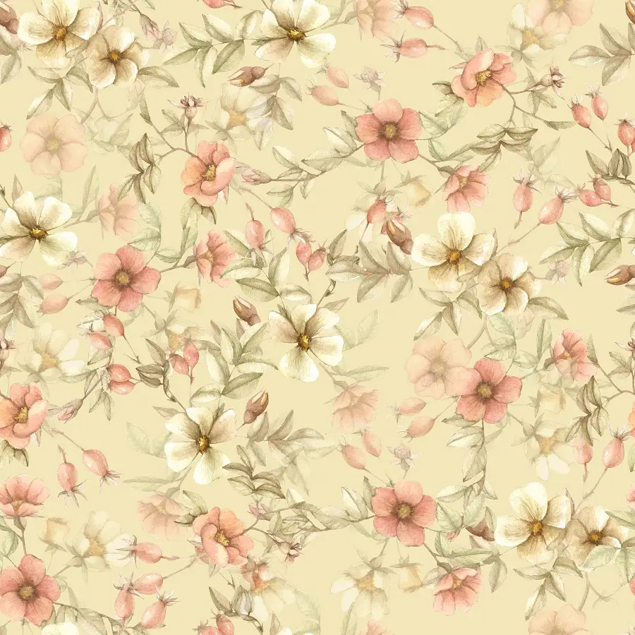 Tapeta Country flowers on light