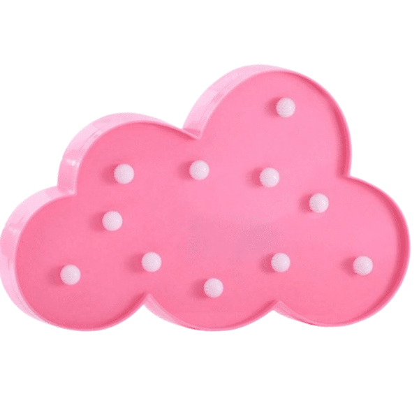 LED na ściane pink chmurka NS