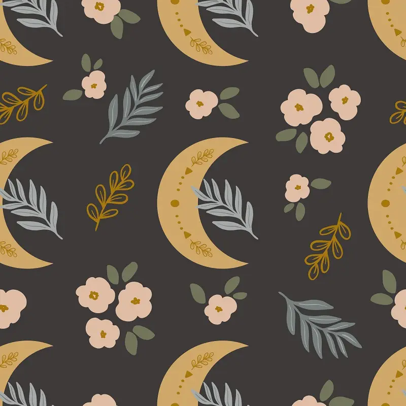 Tapeta faded summer patterns-15 BW