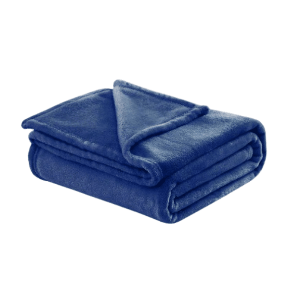 Pluszowy kocyk pretty navy NS - 168*229