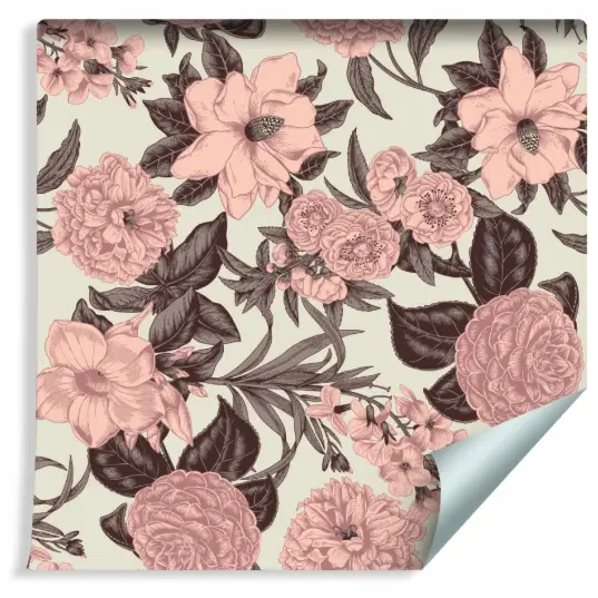 Tapeta Pastelowe Kwiaty w Stylu Vintage/183972038