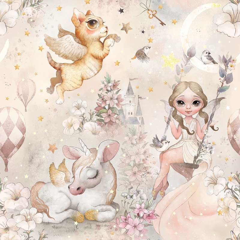 Tapeta ścienna Fairy Land Wróżka BW
