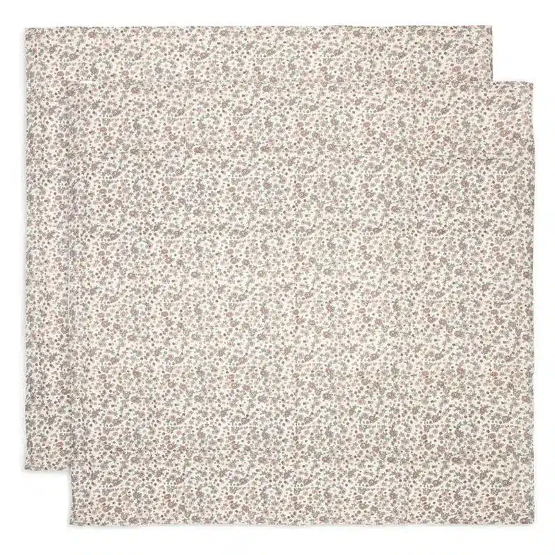 Jollein - 2 otulacze niemowlęce Hydrophilic 115 x 115 cm RETRO FLOWERS BBTB