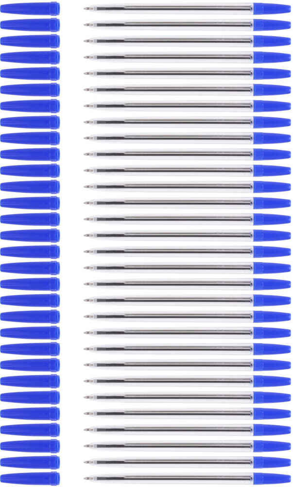 50x Długopis D.Rect, 980, 1mm, niebieski